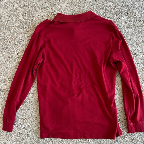 Large Polo Ralph Lauren Long-sleeved Red Shirt - Picture 3 of 5